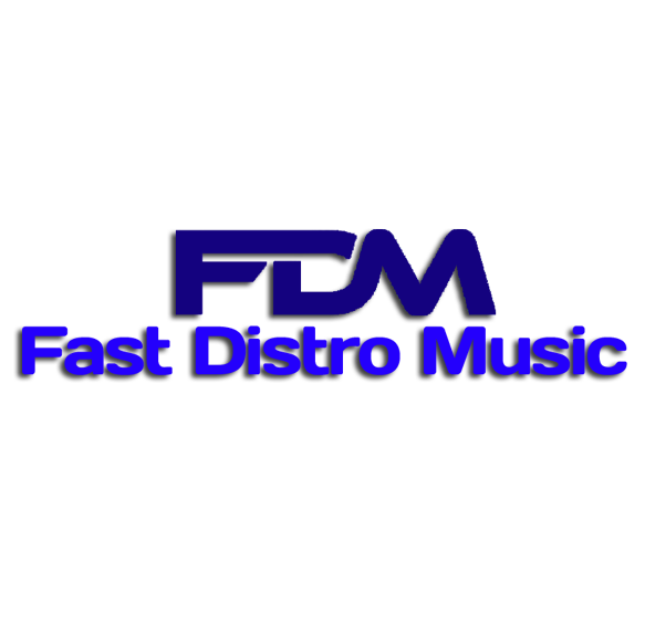 Fast Distro Music logo with streaming services around it